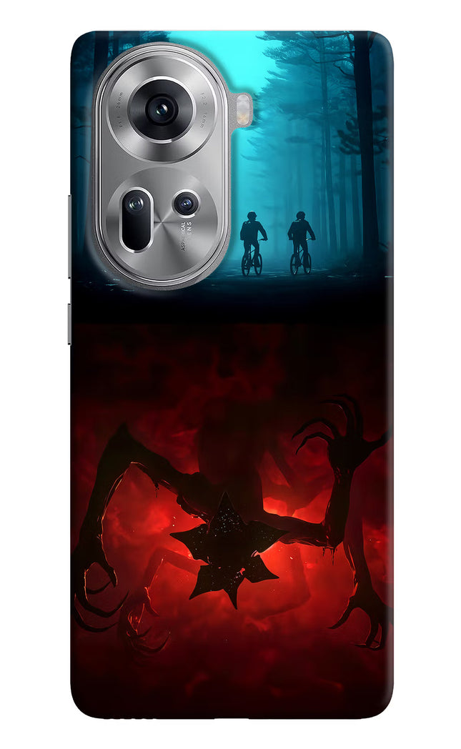 Ordinary Things Downside Up Oppo Reno11 Hard Case Back Cover by Casekaro