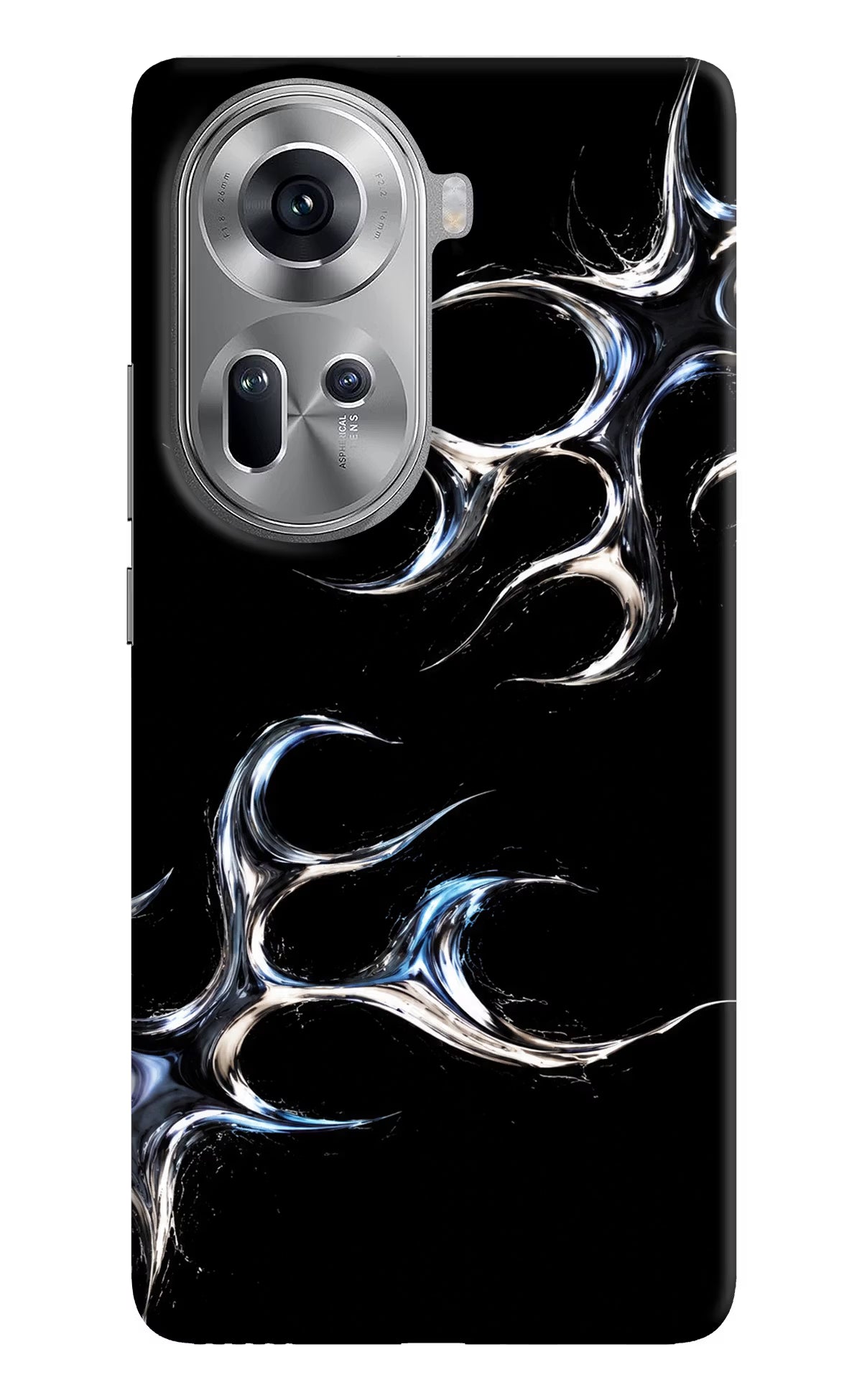 Chrome Tribal Oppo Reno11 Hard Case Back Cover by Casekaro