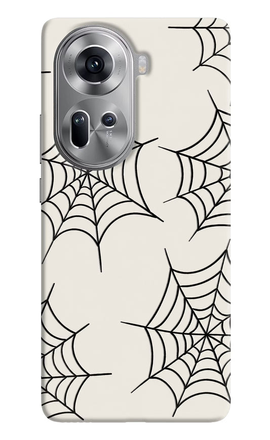 Spider Web Oppo Reno11 Hard Case Back Cover by Casekaro