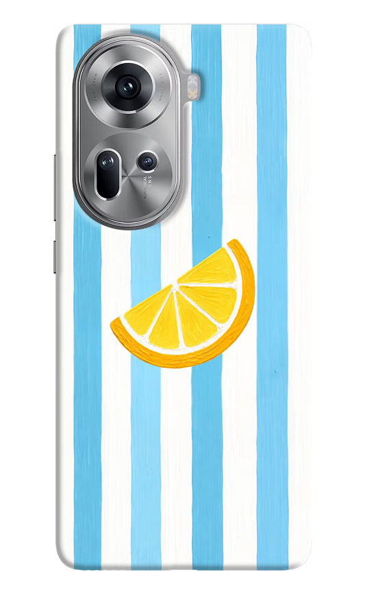 Summer Lemon Oppo Reno11 Hard Case Back Cover by Casekaro