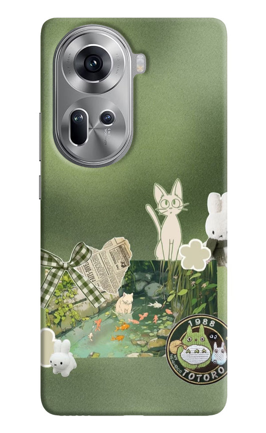 Aesthetic anime Oppo Reno11 Back Cover