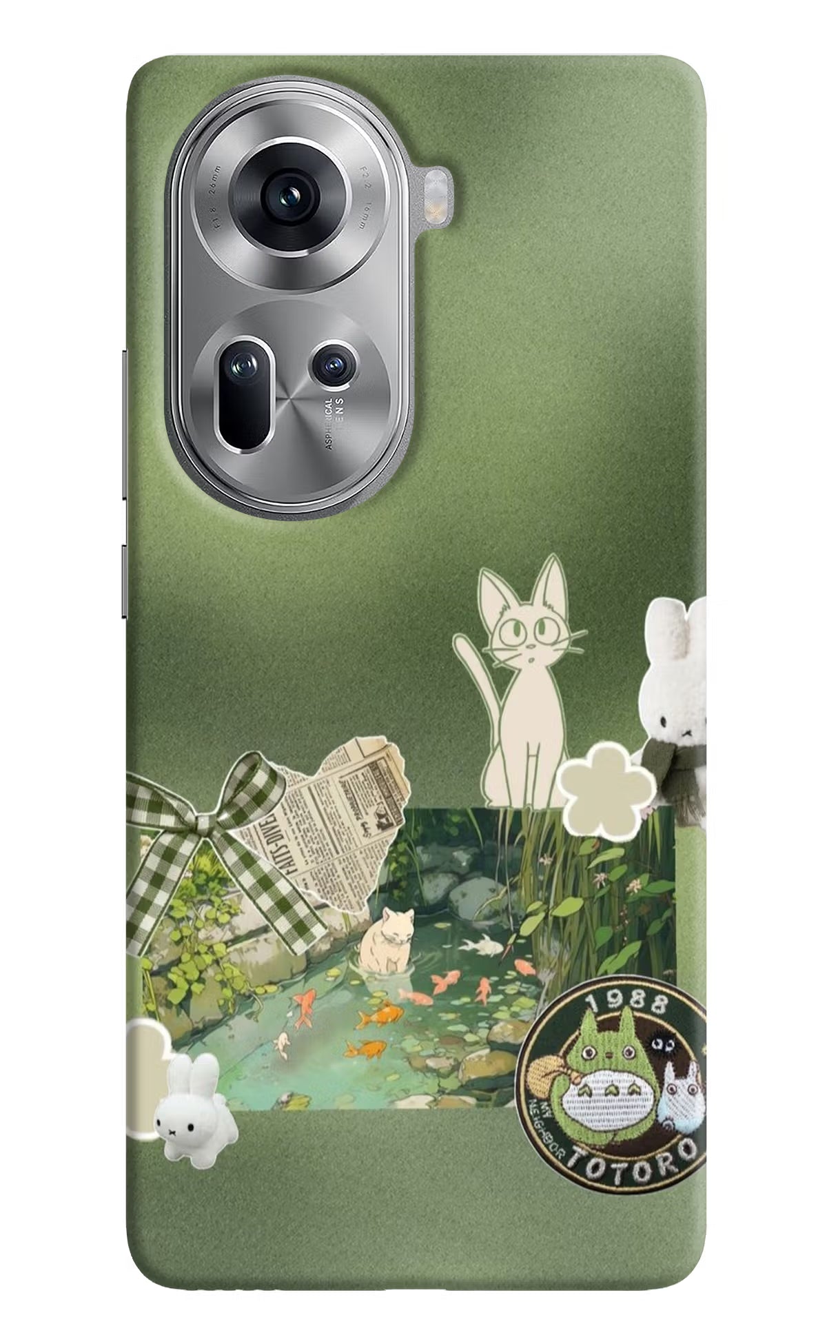 Aesthetic anime Oppo Reno11 Hard Case Back Cover by Casekaro
