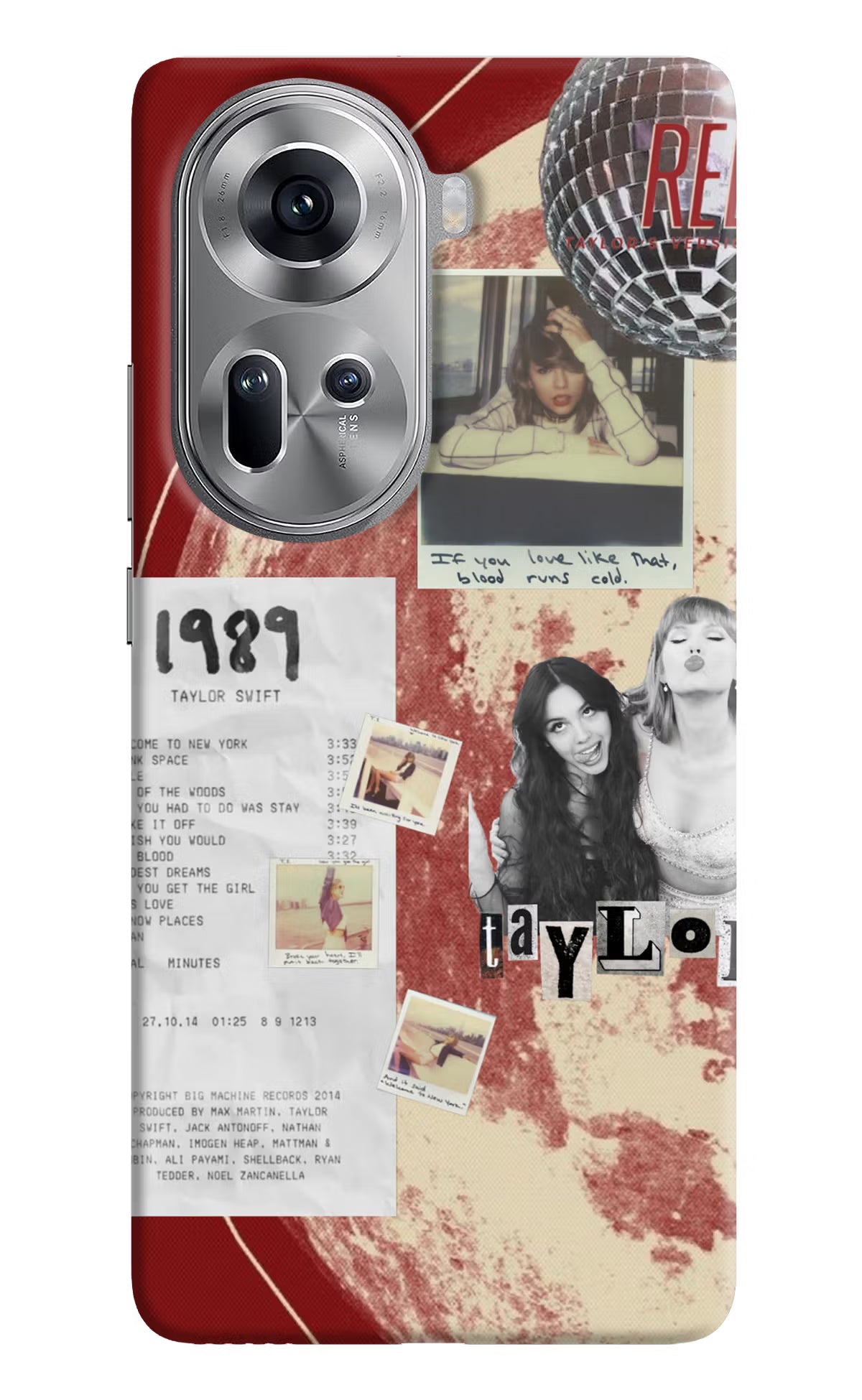 Taylor Swift Oppo Reno11 Back Cover
