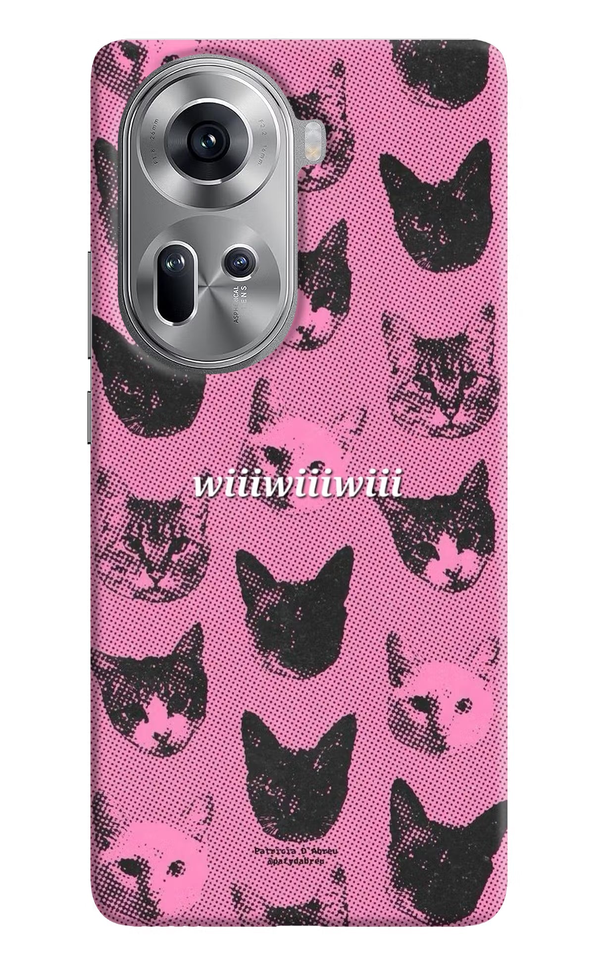 Pink Cats Oppo Reno11 Back Cover