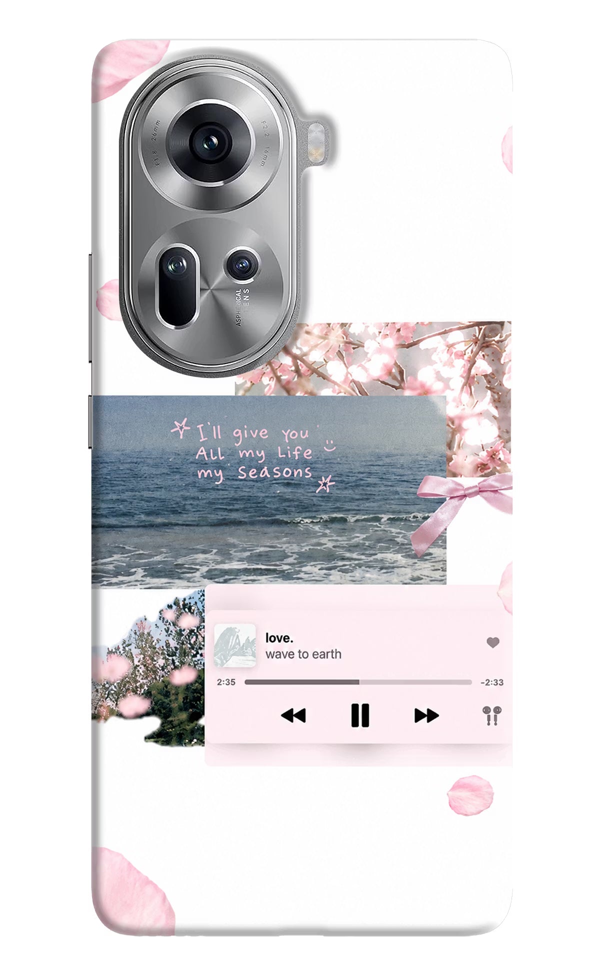Wave to earth Oppo Reno11 Back Cover