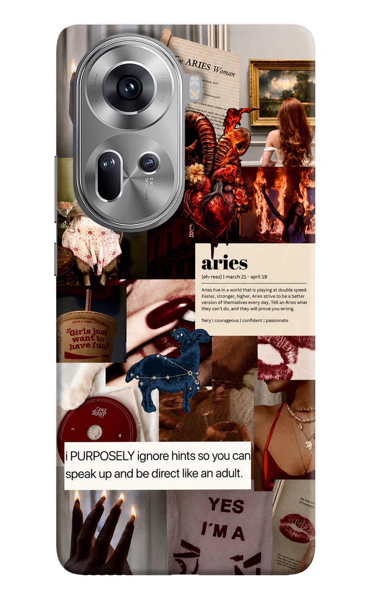 Zodiac Aries Oppo Reno11 Back Cover