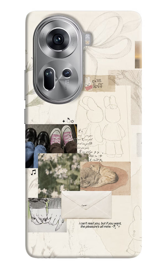 Soft Aesthetic Oppo Reno11 Back Cover