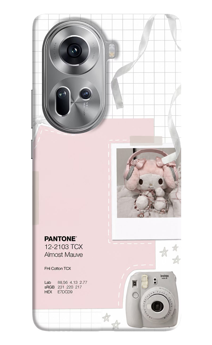 Pantone Asthetic Oppo Reno11 Back Cover, Hard case