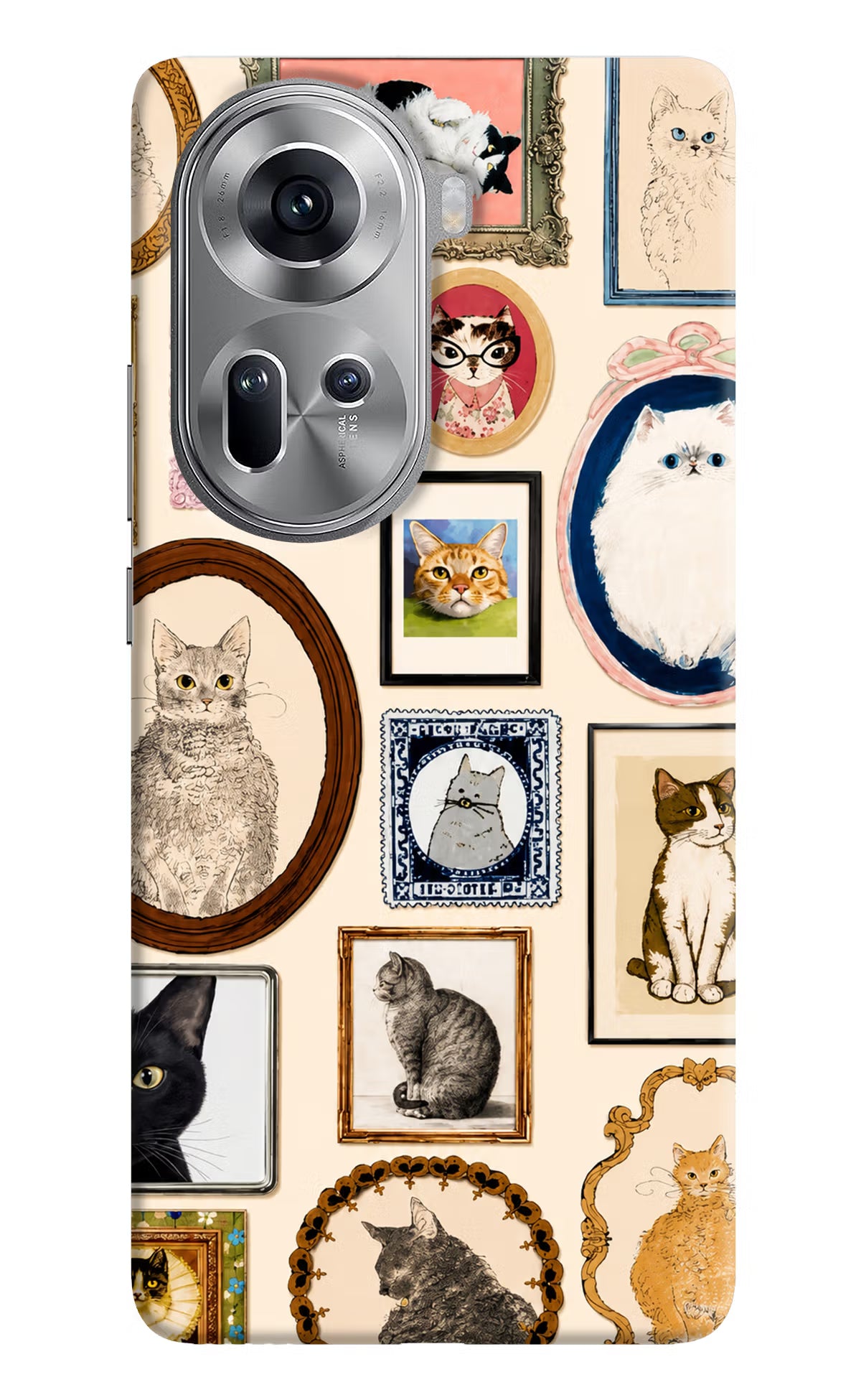 Mirror Cats Oppo Reno11 Back Cover