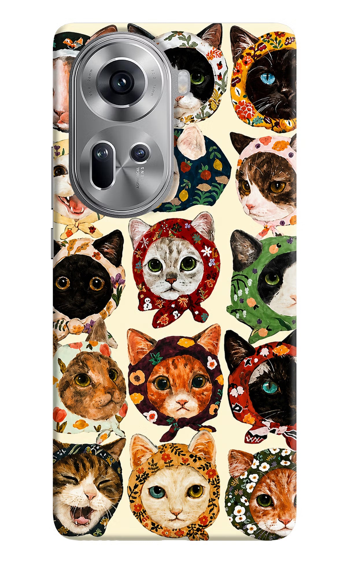 Cool Cat Oppo Reno11 Back Cover