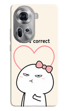 Always Right Oppo Reno11 Hard Case Back Cover by Casekaro