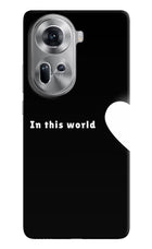 This World Oppo Reno11 Hard Case Back Cover by Casekaro