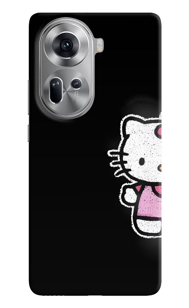 Kitty Charm Oppo Reno11 Hard Case Back Cover by Casekaro