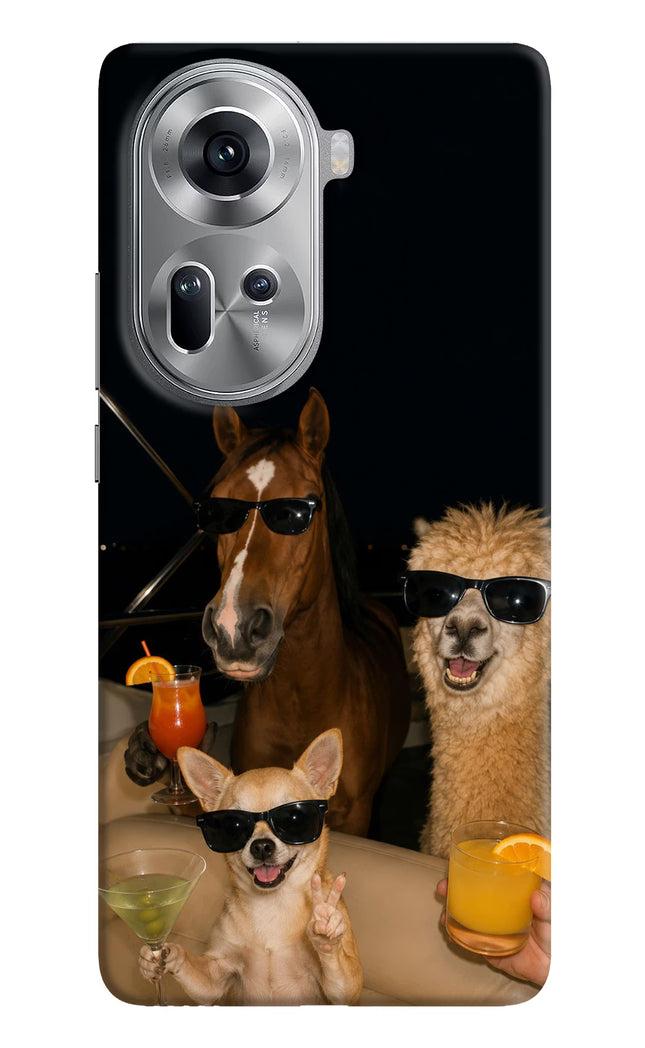 Party Squad Oppo Reno11 Hard Case Back Cover by Casekaro