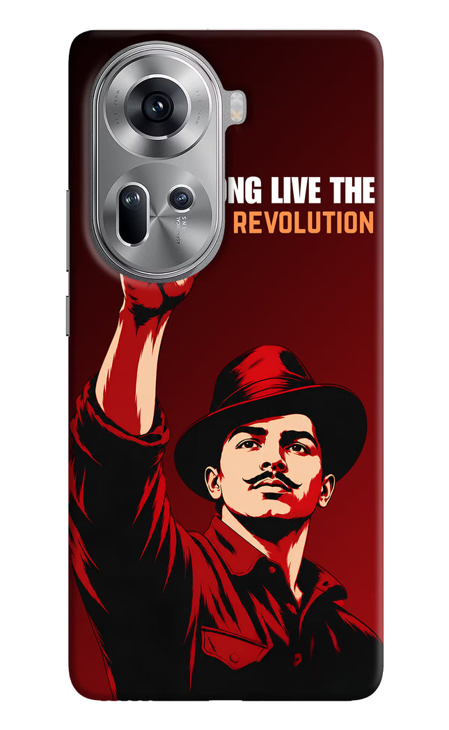Bhagat Singh Revolution Oppo Reno11 Hard Case Back Cover by Casekaro