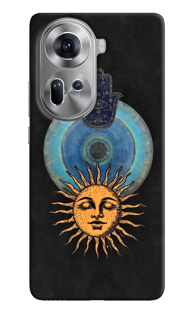 Divine Sun Oppo Reno11 Hard Case Back Cover by Casekaro