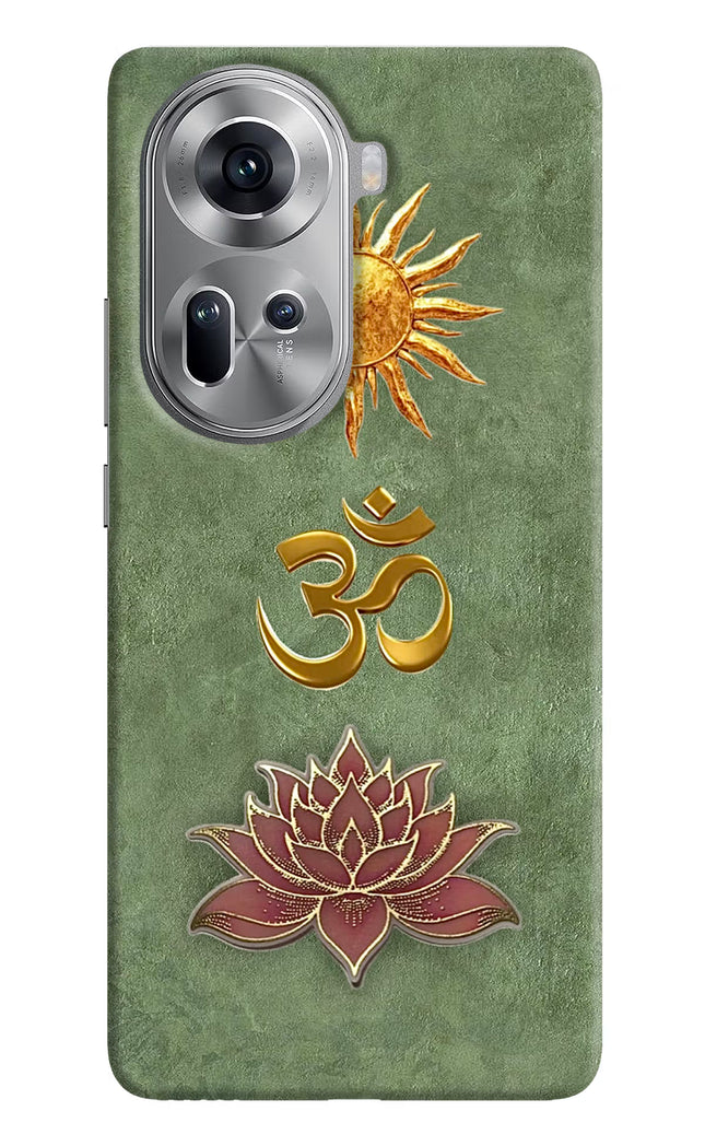 Om & Lotus Oppo Reno11 Back Cover