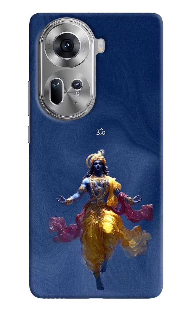 Cosmic Krishna Oppo Reno11 Hard Case Back Cover by Casekaro