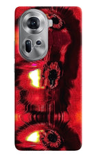 Fire Eye Oppo Reno11 Back Cover