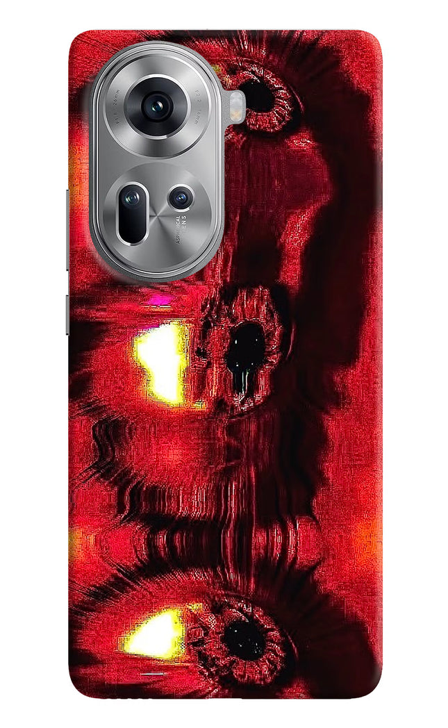Fire Eye Oppo Reno11 Hard Case Back Cover by Casekaro