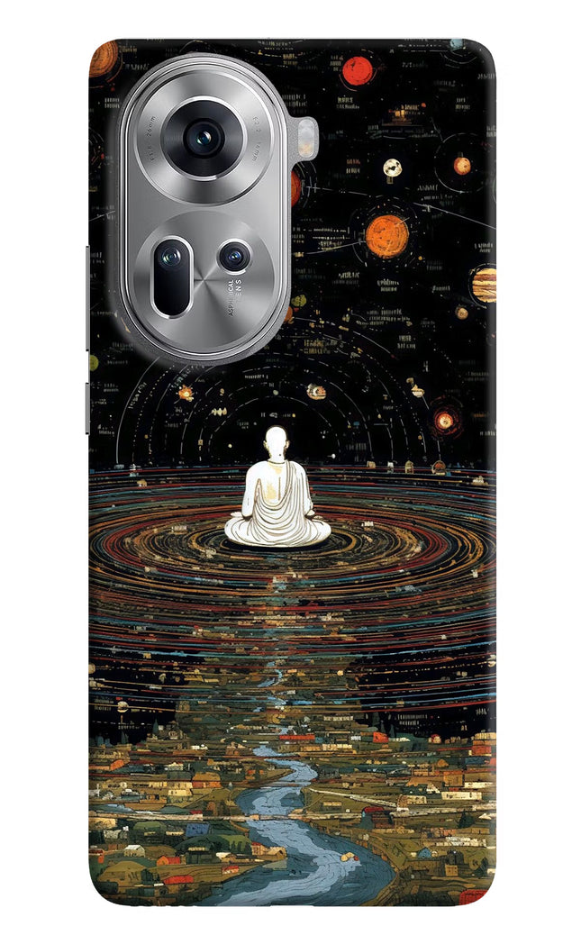 Space Monk Oppo Reno11 Hard Case Back Cover by Casekaro
