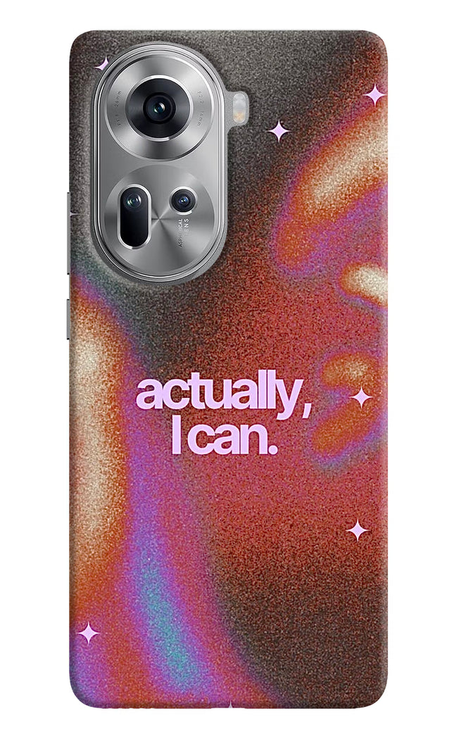 Pink Aura Oppo Reno11 Hard Case Back Cover by Casekaro