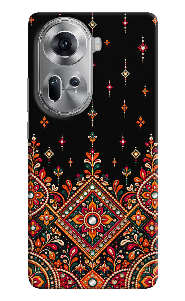 Noir Mehfil Oppo Reno11 Hard Case Back Cover by Casekaro