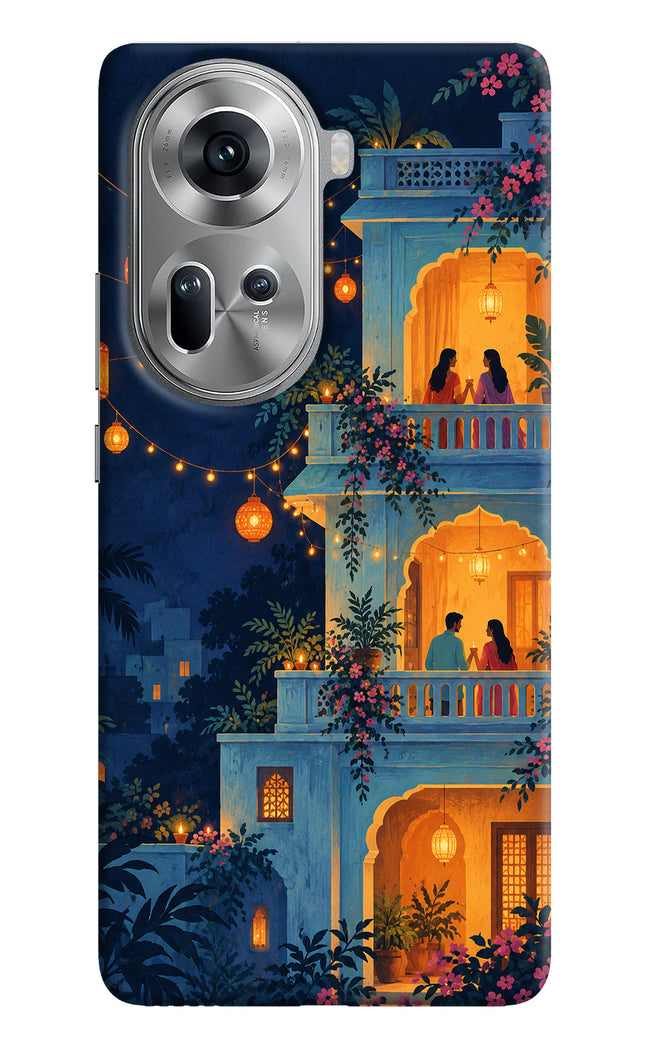 Balcony Glow Oppo Reno11 Hard Case Back Cover by Casekaro