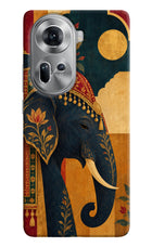 Royal Elephant Oppo Reno11 Hard Case Back Cover by Casekaro