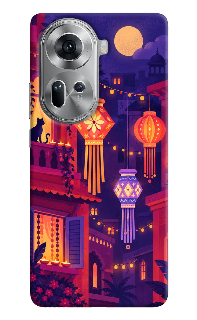 Lantern Lane Oppo Reno11 Hard Case Back Cover by Casekaro