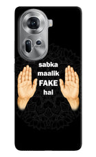 Sabka Malik Fake Oppo Reno11 Hard Case Back Cover by Casekaro
