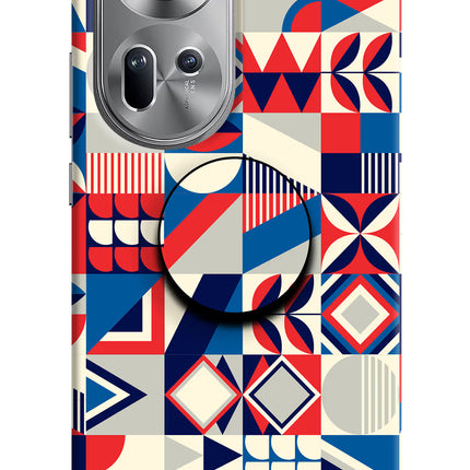 Colorful Pattern Oppo Reno11 Pop Case by Casekaro