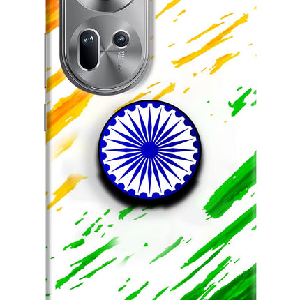 Indian Flag Ashoka Chakra Oppo Reno11 Pop Case by Casekaro