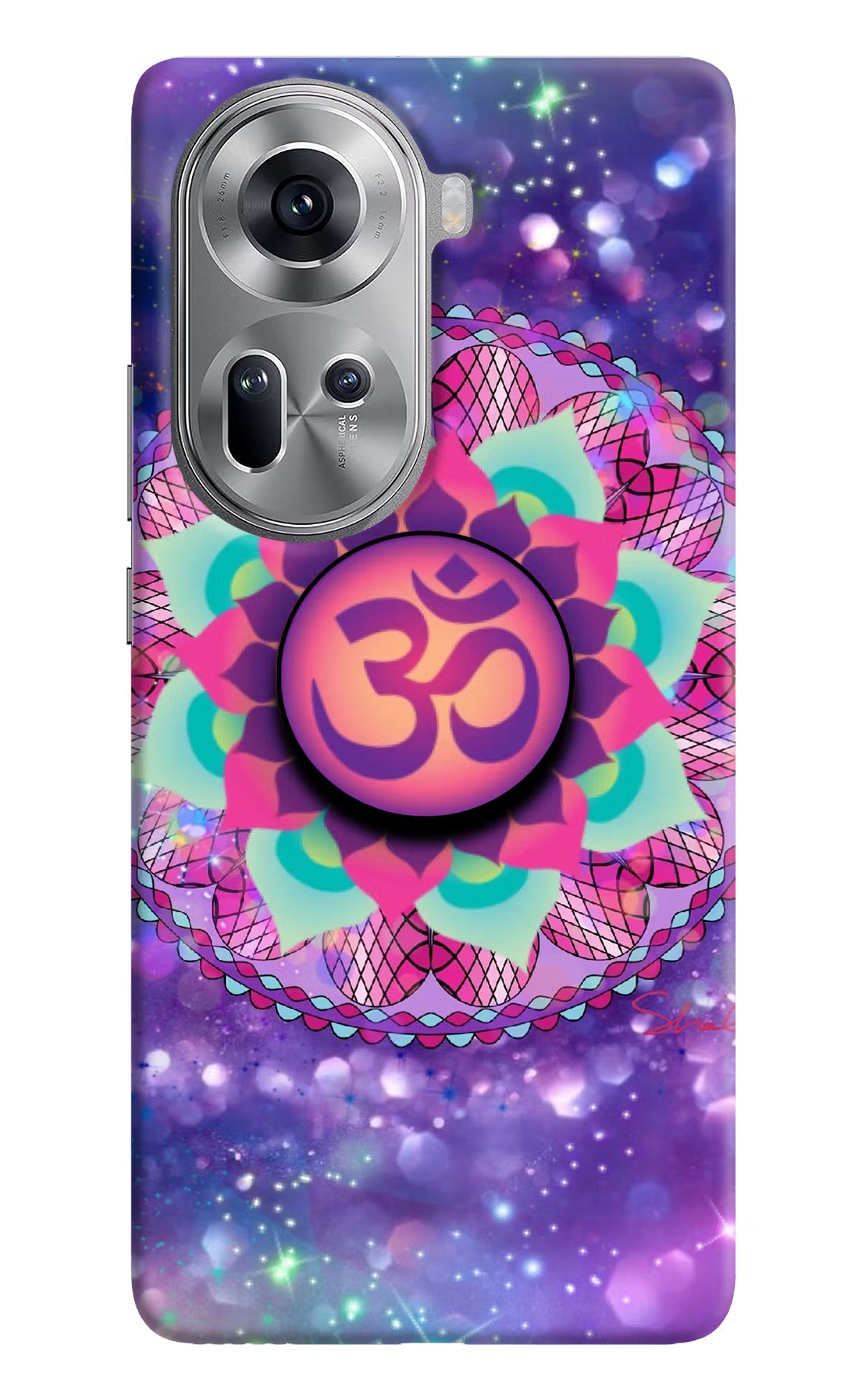 Om Purple Oppo Reno11 Pop Case by Casekaro