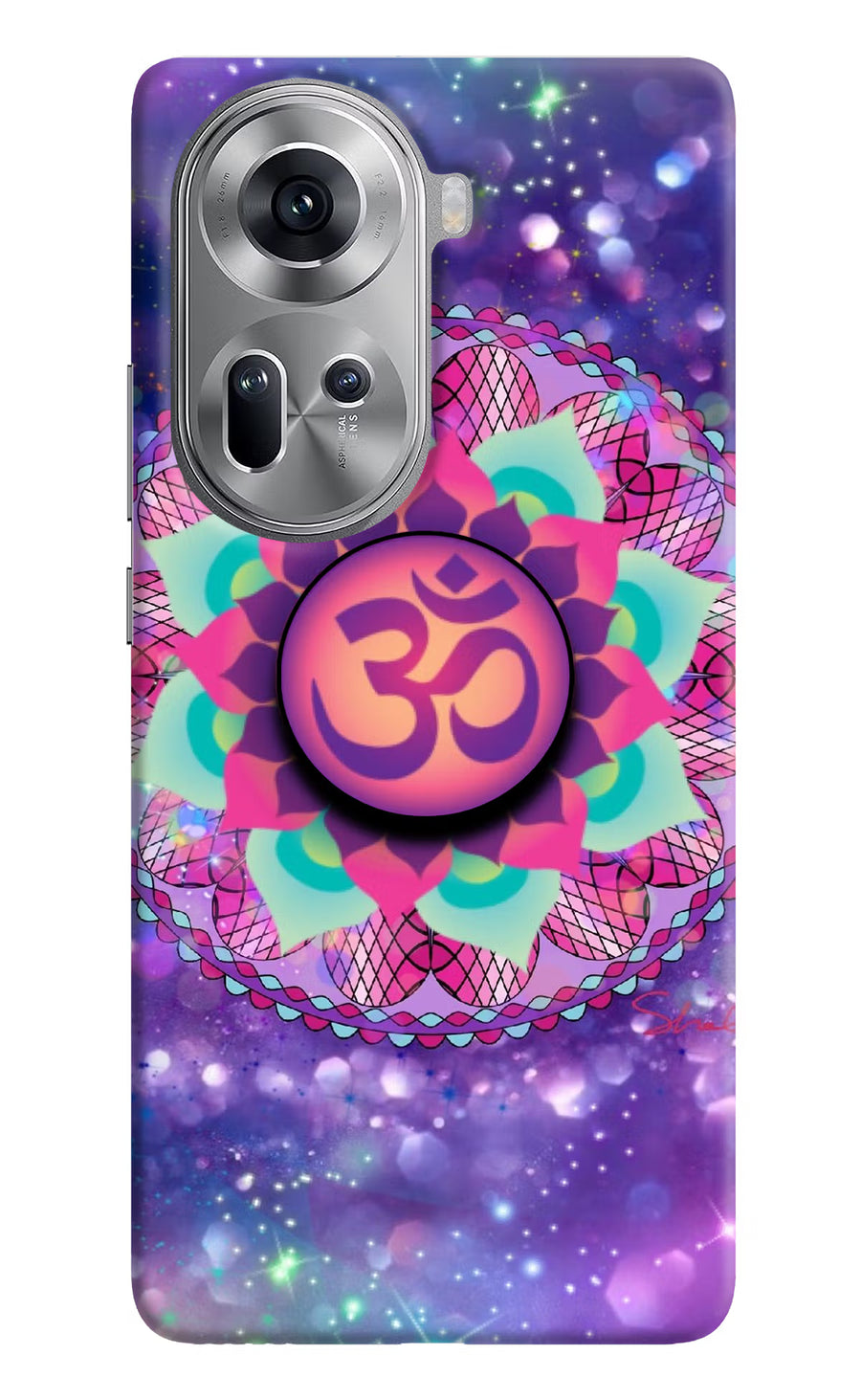 Om Purple Oppo Reno11 Pop Case, Hard case