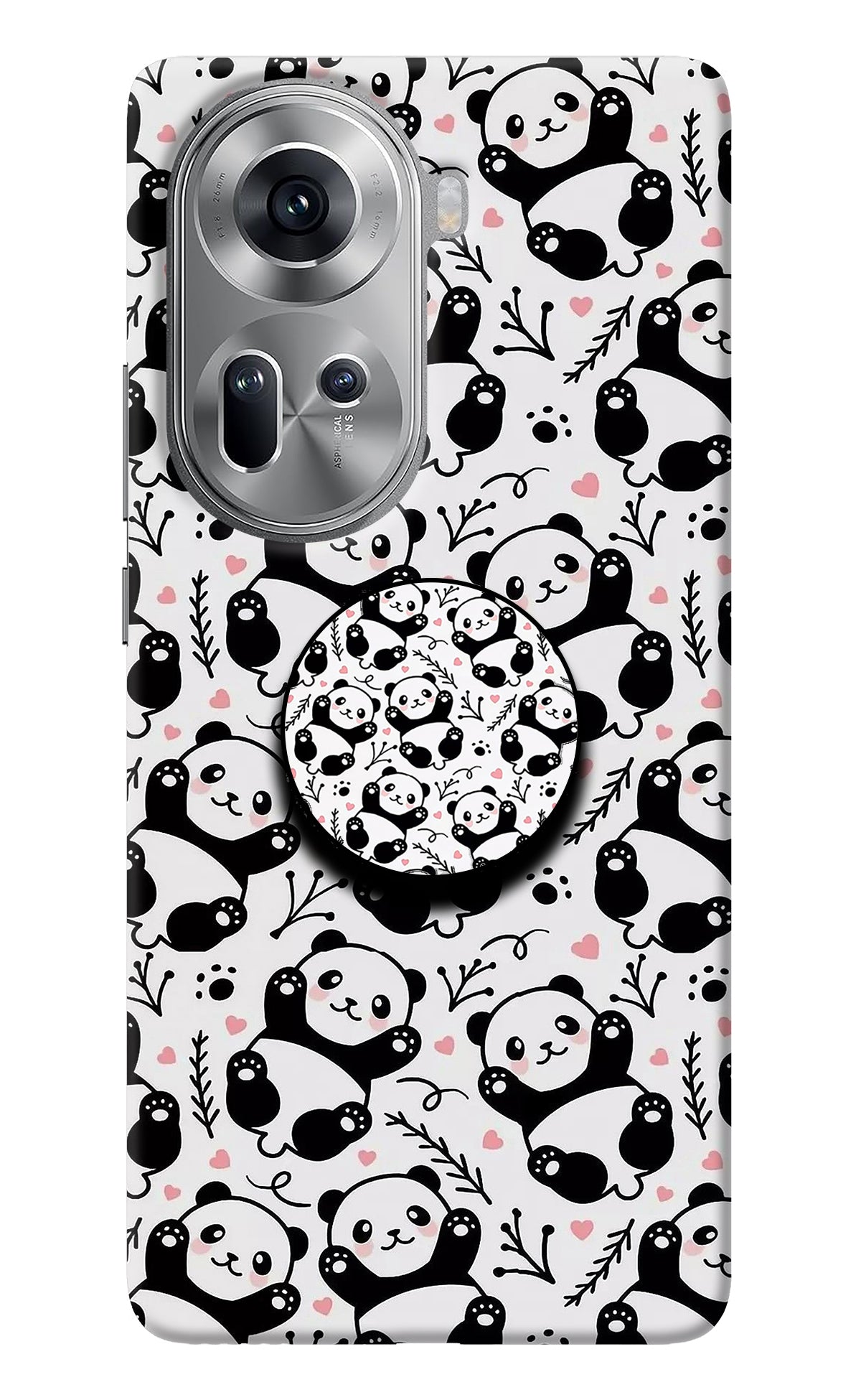 Cute Panda Oppo Reno11 Pop Case