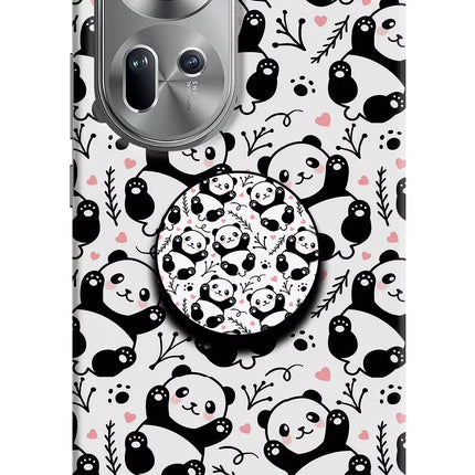 Cute Panda Oppo Reno11 Pop Case by Casekaro