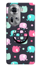 Baby Elephants Oppo Reno11 Pop Case by Casekaro