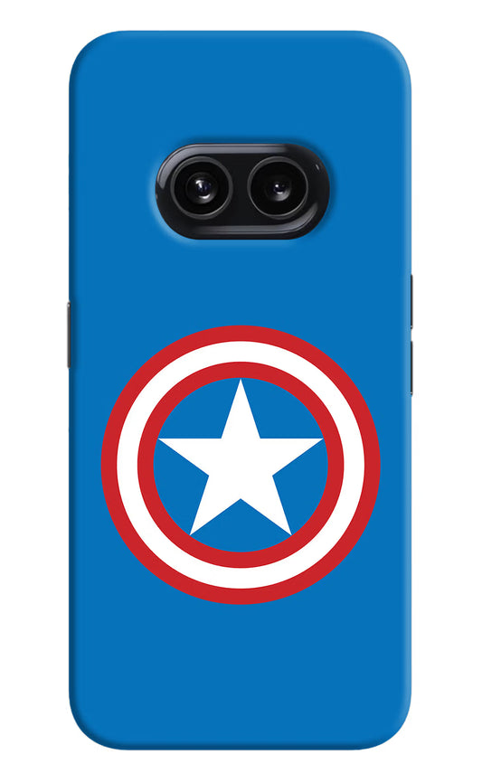 Captain America Logo Nothing Phone 2A Hard Case Back Cover by Casekaro