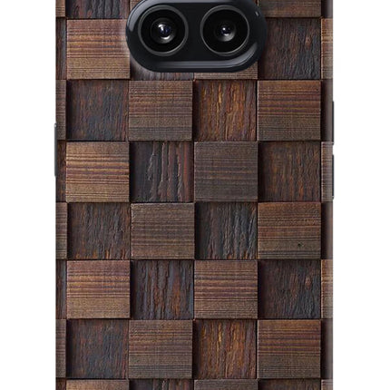 Wooden Cube Design Nothing Phone 2A Hard Case Back Cover by Casekaro