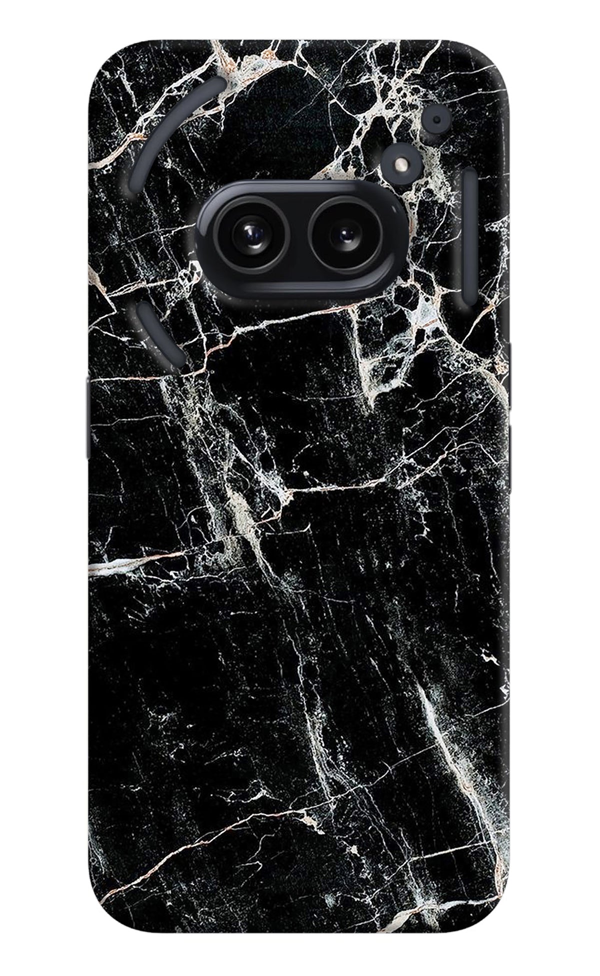 Black Marble Texture Nothing Phone 2A Back Cover