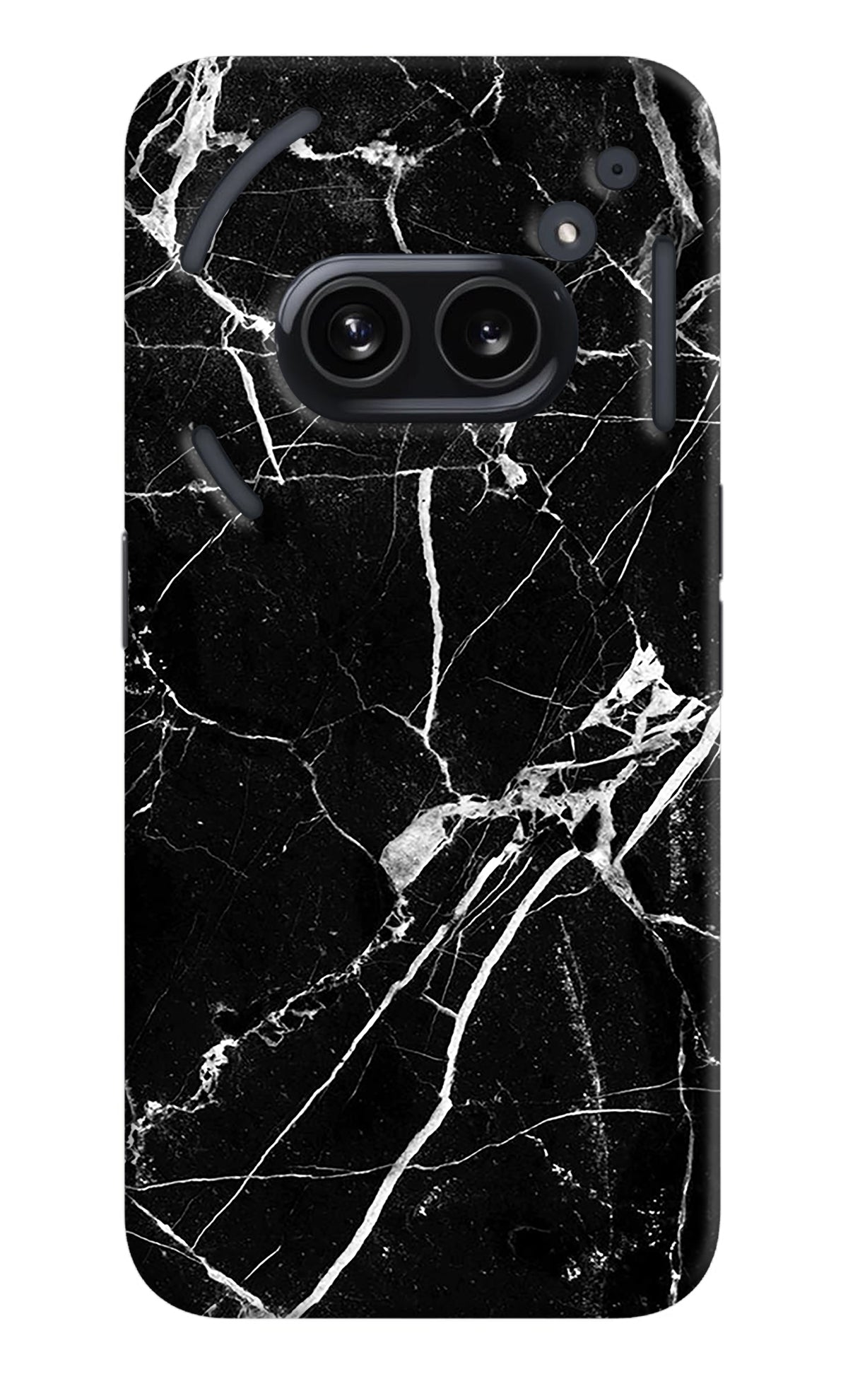 Black Marble Pattern Nothing Phone 2A Back Cover