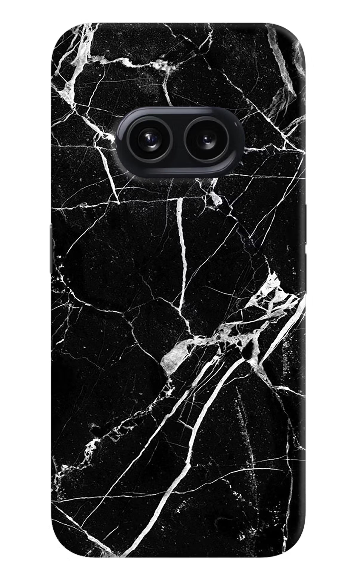 Black Marble Pattern Nothing Phone 2A Hard Case Back Cover by Casekaro