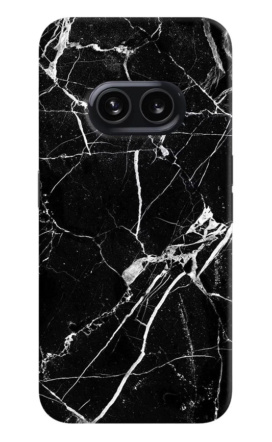 Black Marble Pattern Nothing Phone 2A Hard Case Back Cover by Casekaro