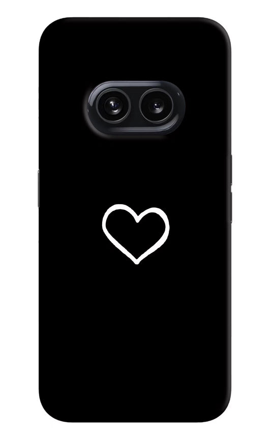 Heart Nothing Phone 2A Hard Case Back Cover by Casekaro