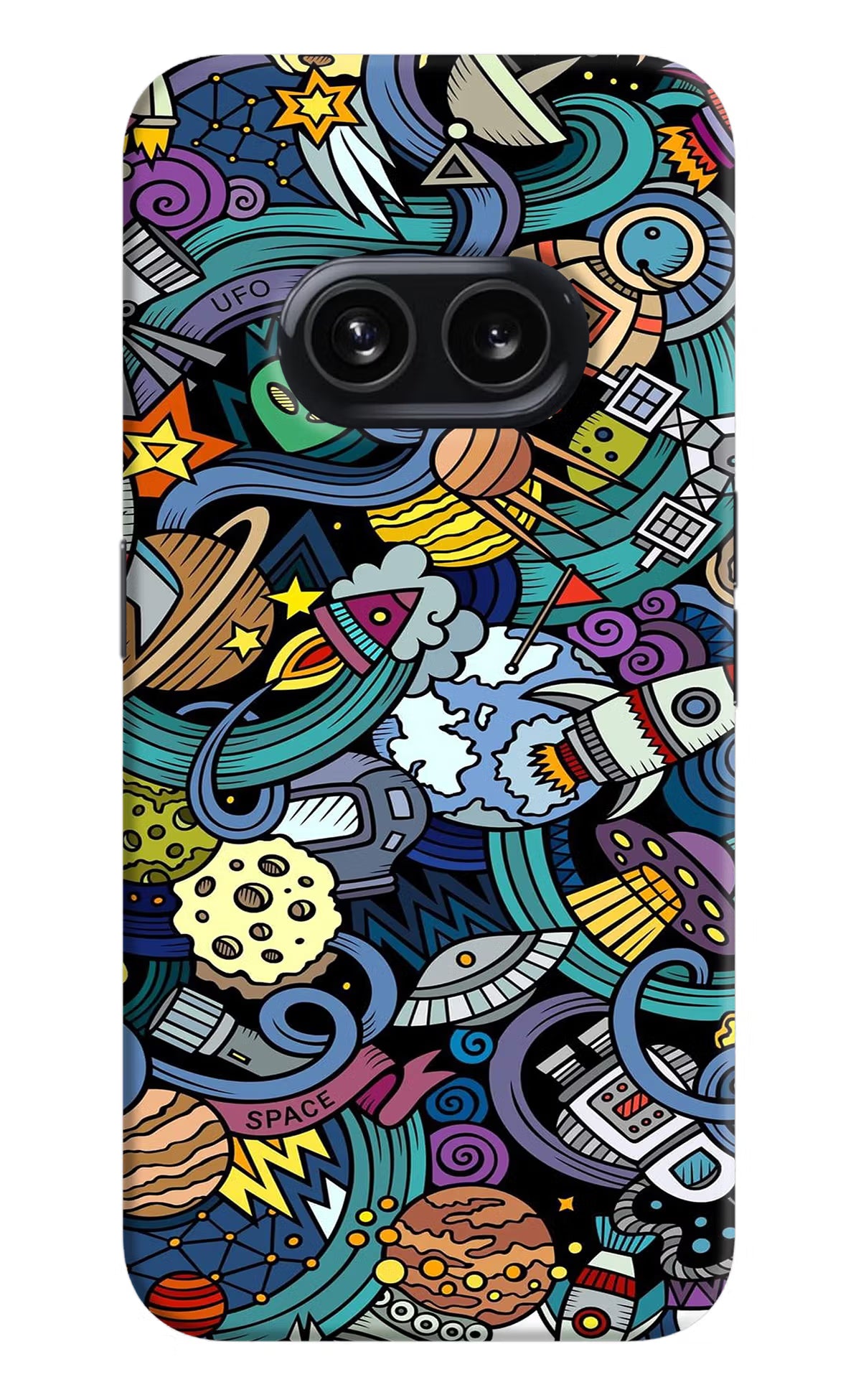 Space Abstract Nothing Phone 2A Hard Case Back Cover by Casekaro