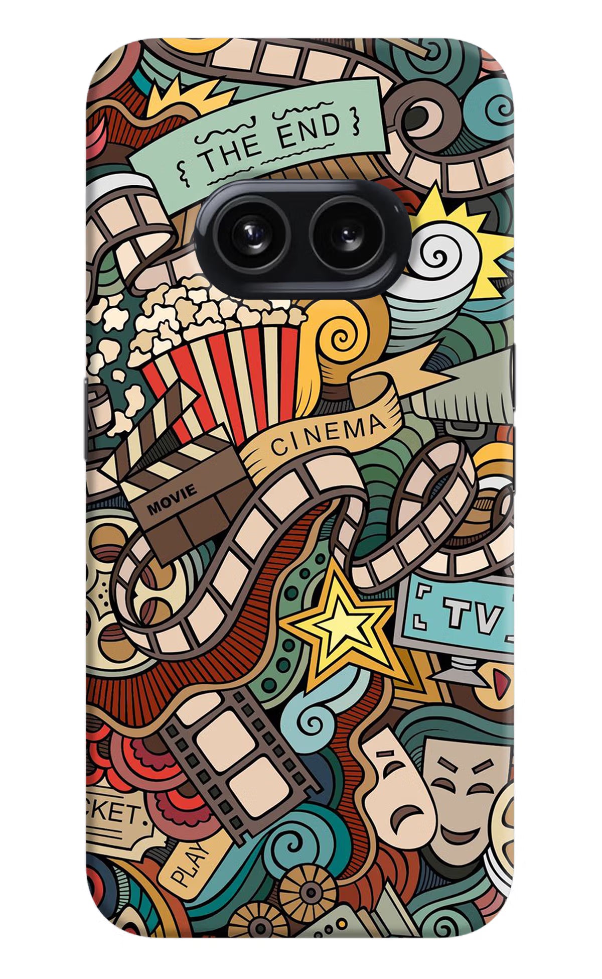 Cinema Abstract Nothing Phone 2A Hard Case Back Cover by Casekaro