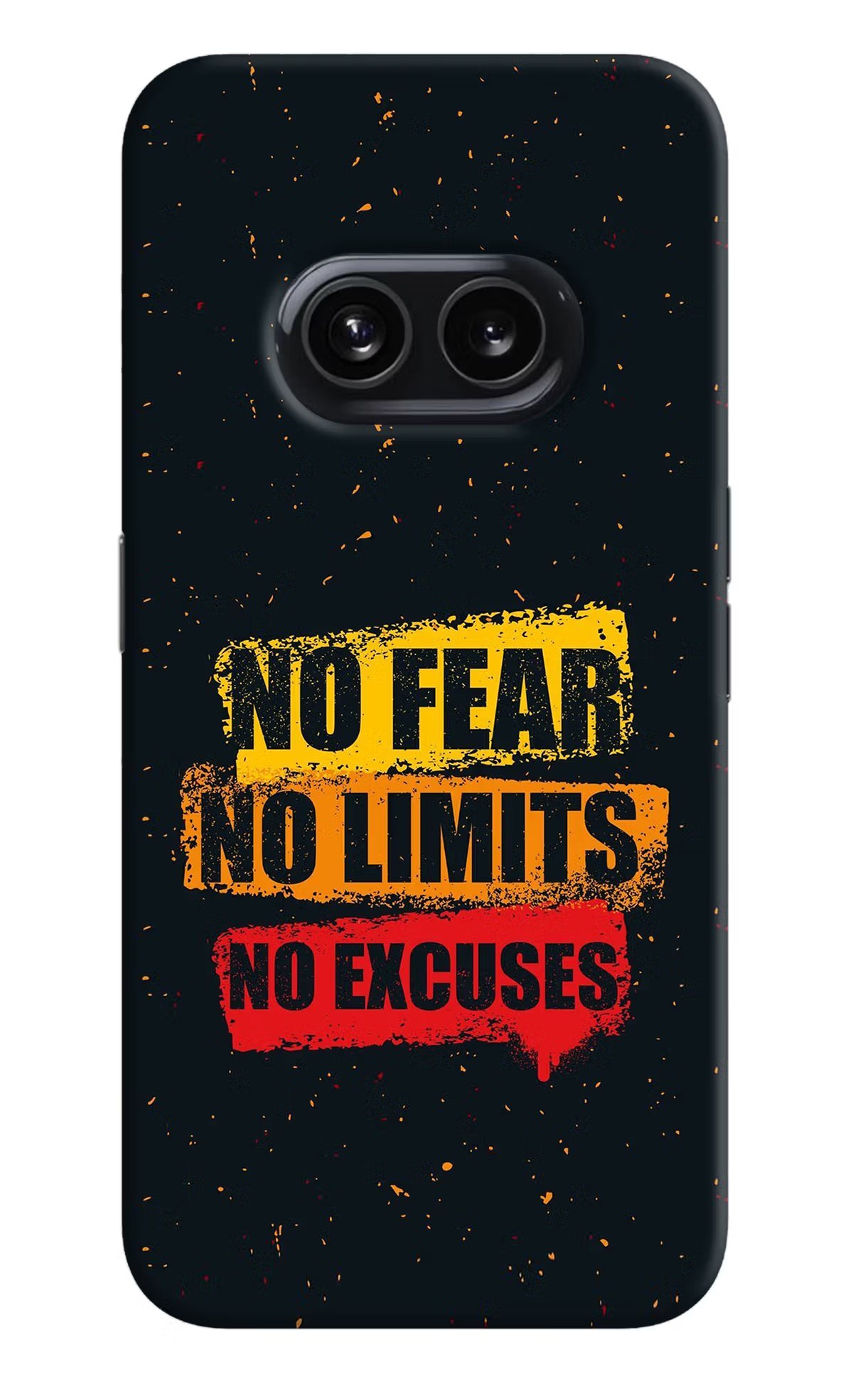 No Fear No Limits No Excuse Nothing Phone 2A Hard Case Back Cover by Casekaro