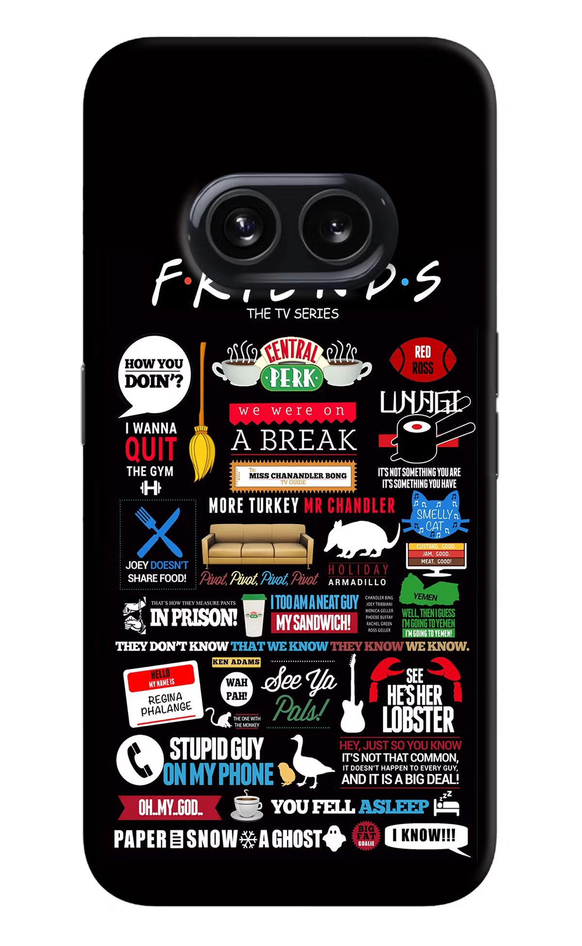 FRIENDS Nothing Phone 2A Hard Case Back Cover by Casekaro