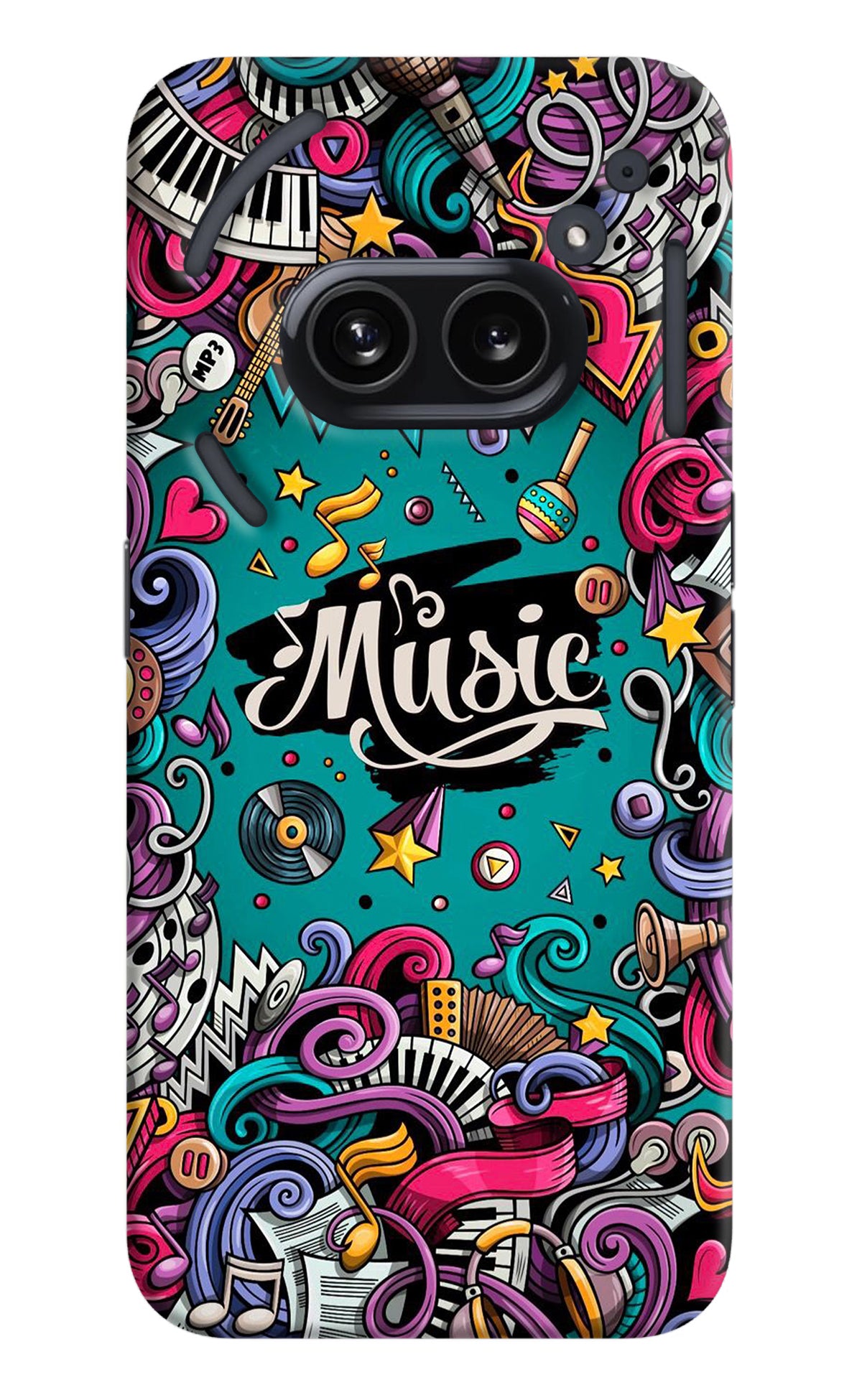 Music Graffiti Nothing Phone 2A Back Cover